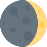 Waxing Crescent Moon from Twemoji.